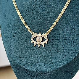 14K Göz Kolye