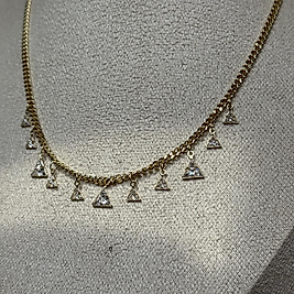 Taşlı 14K Kolye