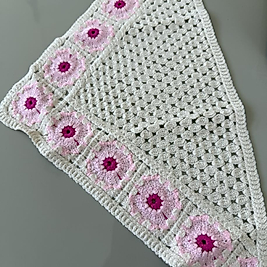 Pembe Motifli Bandana