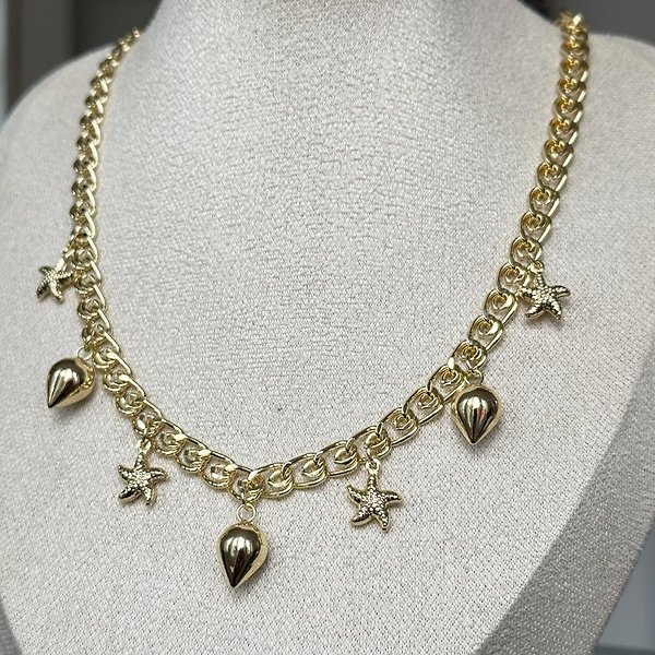 Yıldız Charmlı 14K Kolye