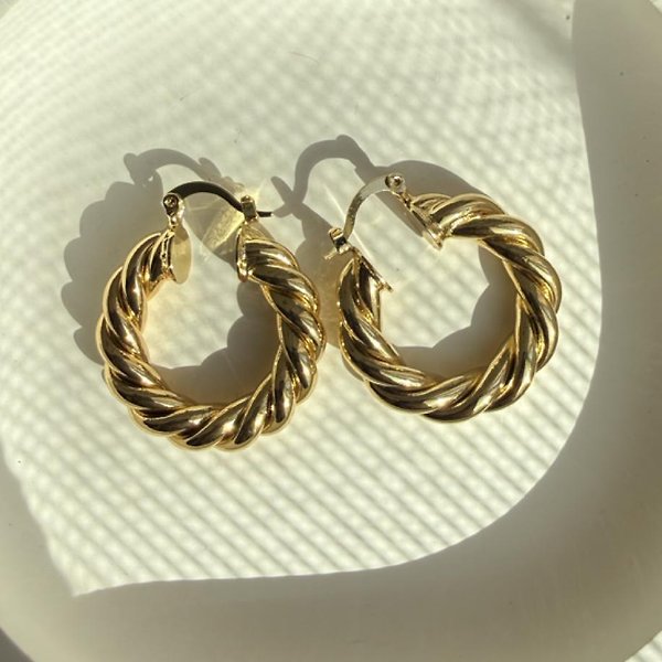 Gold Halka Küpe