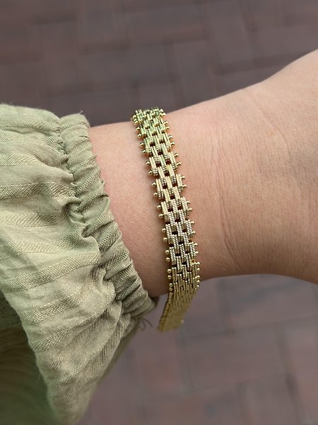 Hasır Model 14K Bileklik