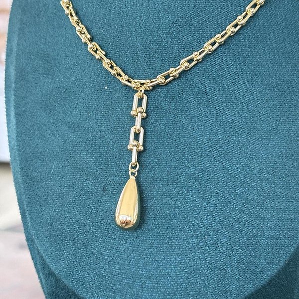 14K Tiffany Model Y Kolye