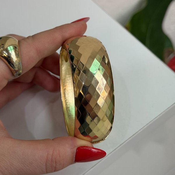Desenli Gold Kelepçe