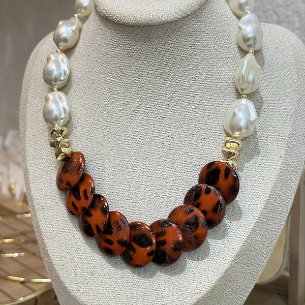 Leopar Boncuk Kolye