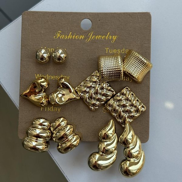 Gold Set Küpe